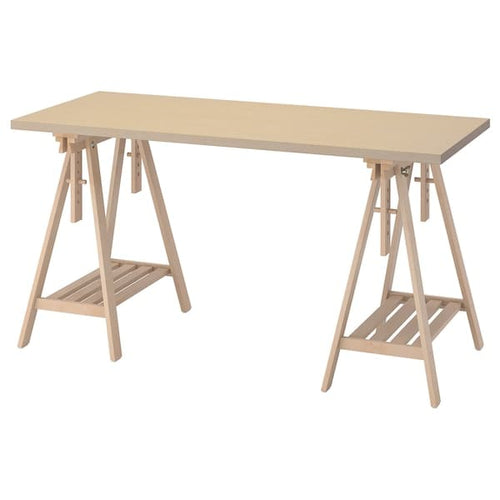 MÅLSKYTT / MITTBACK - Desk, birch, 140x60 cm