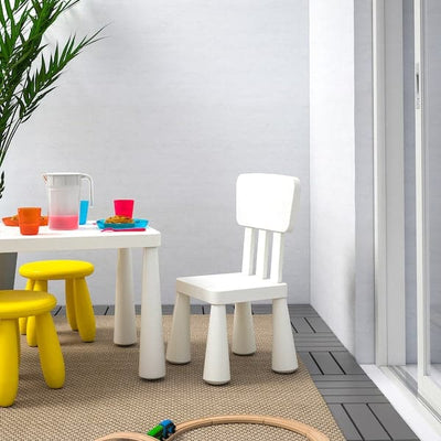 MAMMUT - Children's chair, in/outdoor/white - best price from Maltashopper.com 40365371