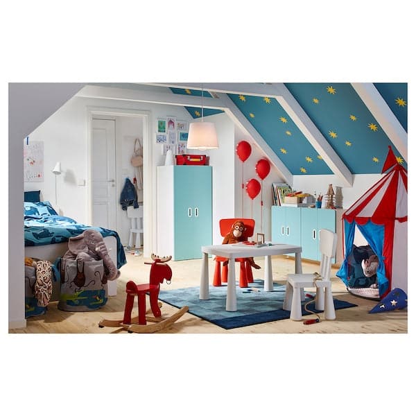 Ikea MAMMUT - Children's table, in/outdoor white, 77x55 cm
