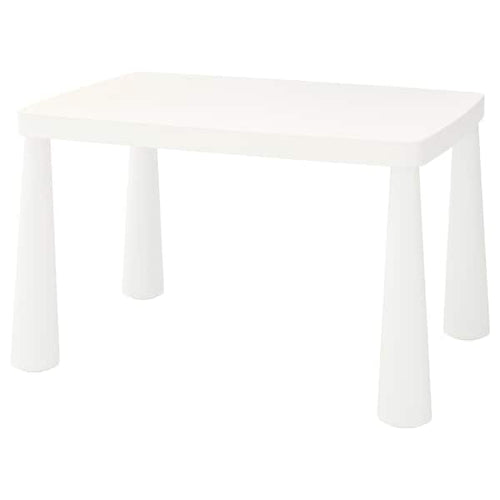 MAMMUT children's table, in/outdoor white, 77x55 cm