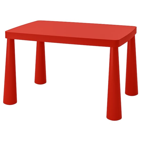 MAMMUT - Children's table, in/outdoor red, 77x55 cm - Premium Furniture from Ikea - Just €32.99! Shop now at Maltashopper.com