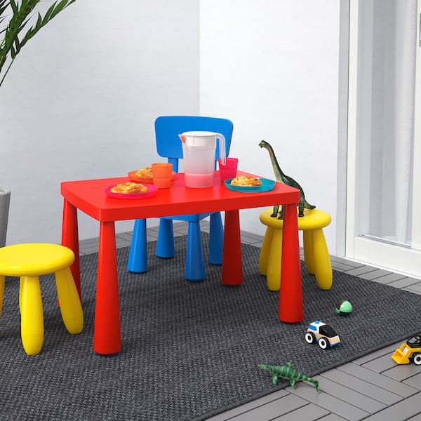 MAMMUT - Children's table, in/outdoor red