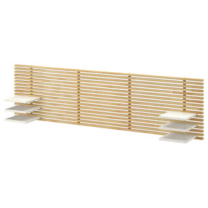 MANDAL Headboard - birch/white 240 cm , 240 cm - best price from Maltashopper.com 70176312