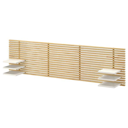 MANDAL Headboard - birch/white 240 cm , 240 cm - best price from Maltashopper.com 70176312