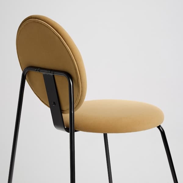 MÅNHULT - Chair, black/Hakebo amber , - best price from Maltashopper.com 00547062