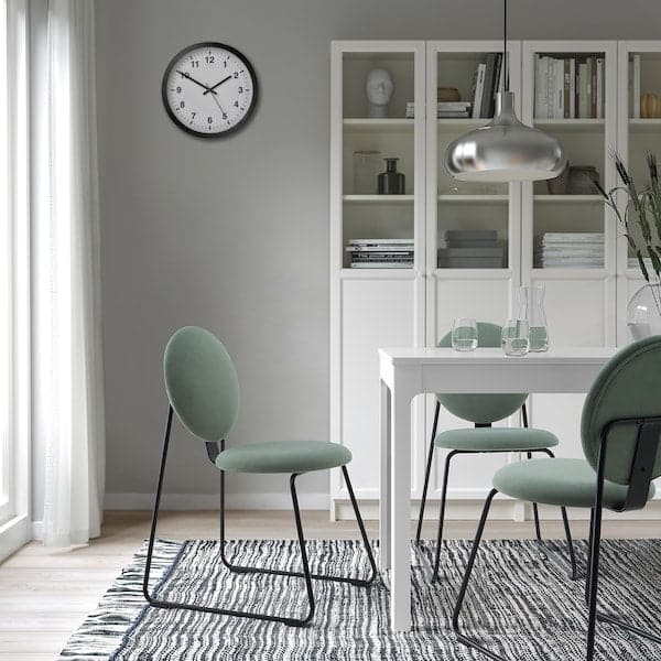 MÅNHULT - Chair, black/Hakebo grey-green , - best price from Maltashopper.com 00547057