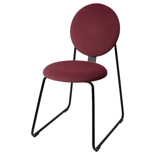 MÅNHULT - Chair, black/Hakebo red ,