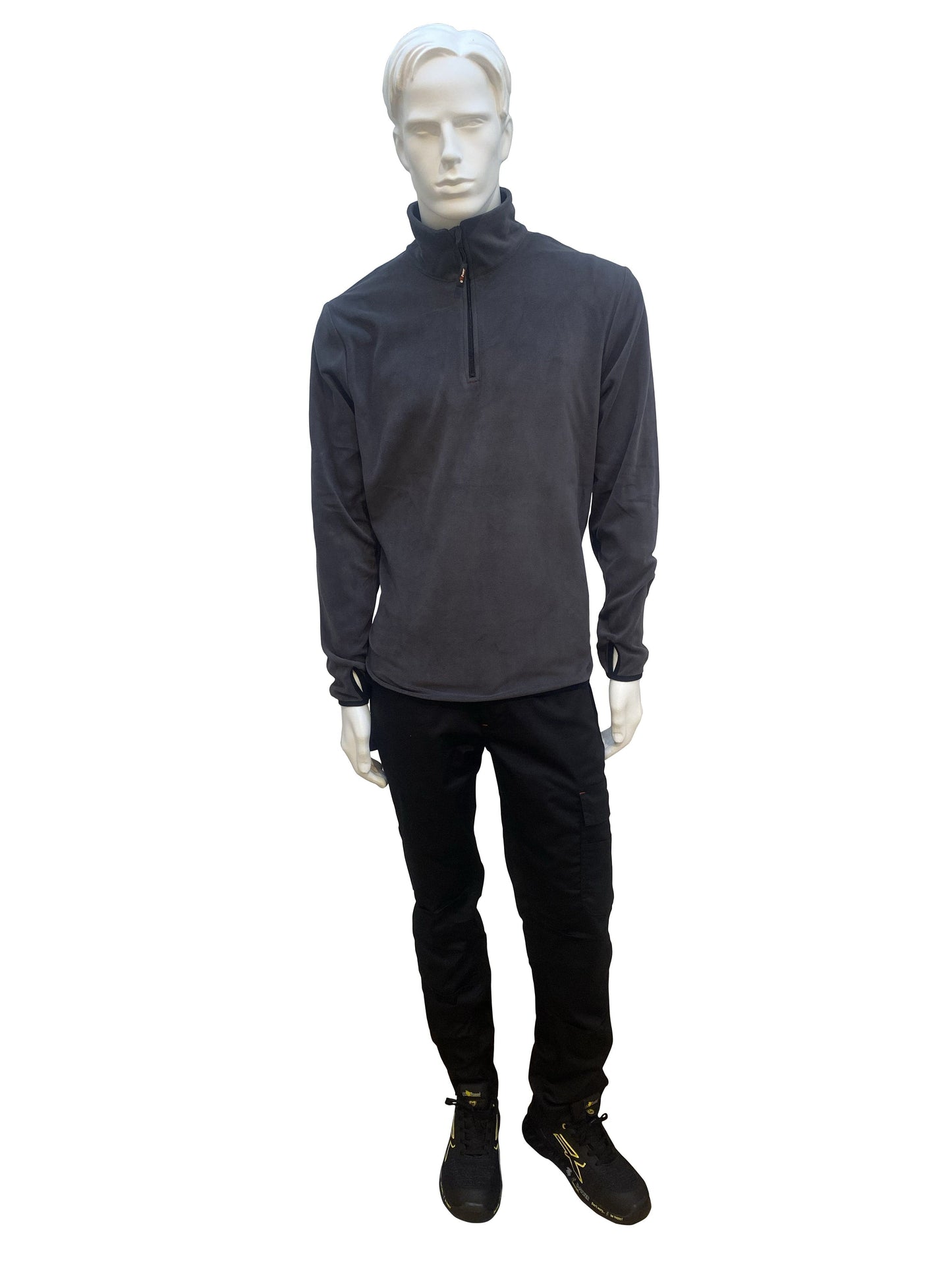 Bricocenter KIT TROUSERS + SWEATSHIRT SIZE XXL UPOWER BLACK CARBON
