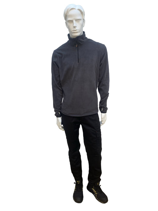 Bricocenter KIT TROUSERS + SWEATSHIRT SIZE XXL UPOWER BLACK CARBON
