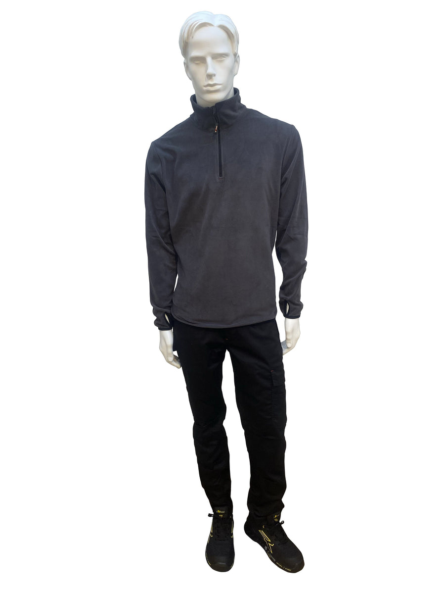 Bricocenter KIT TROUSERS + SWEATSHIRT SIZE XXL UPOWER BLACK CARBON