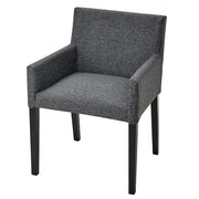 Ikea MÅRENÄS - Chair with Armrests, Black/Gunnared Grey ,