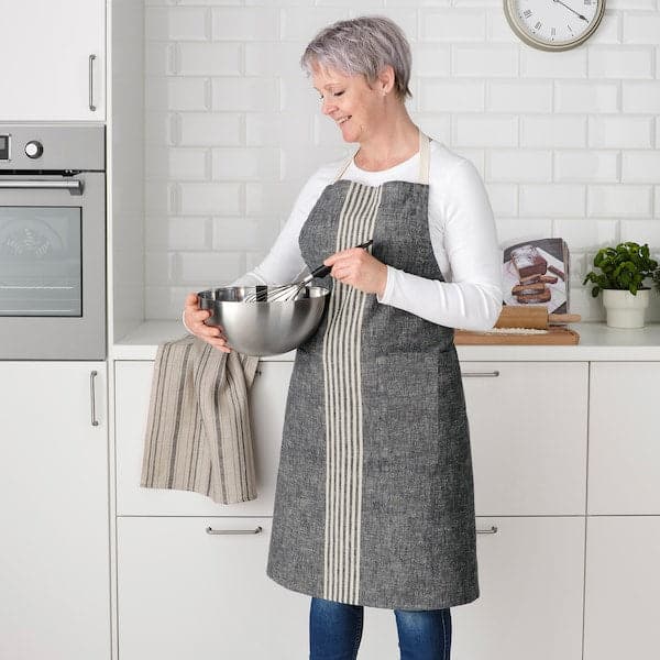 Ikea MARIATHERES - Apron, grey, 90x92 cm
