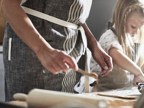 Ikea MARIATHERES - Apron, grey, 90x92 cm