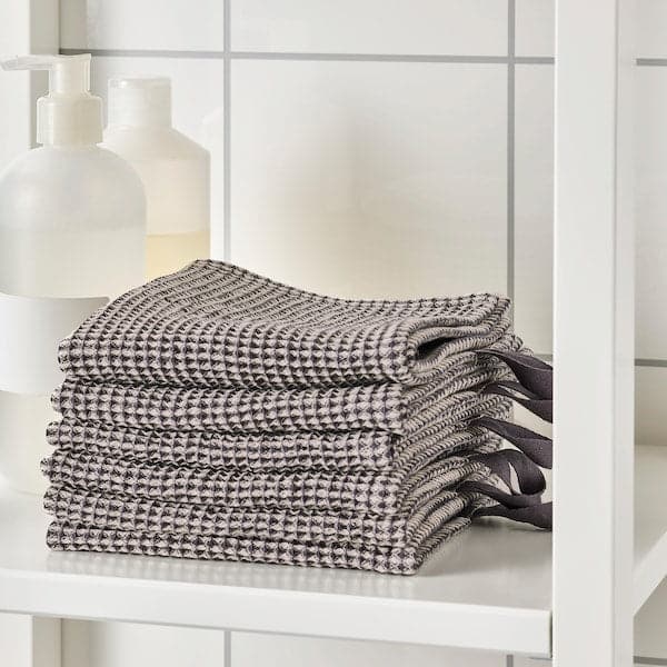 Ikea MARIATHERES - Dish-cloth, grey/beige, 30x30 cm