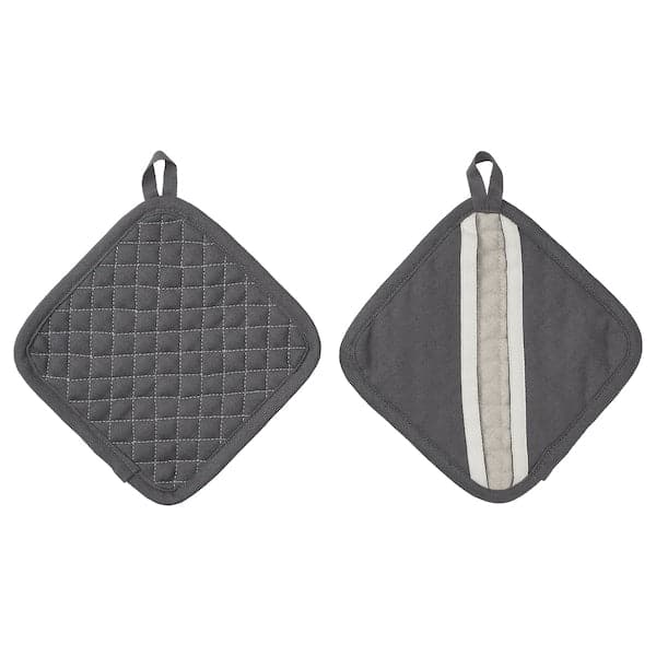 MARIATHERES - Pot holder, grey/beige, 19x19 cm