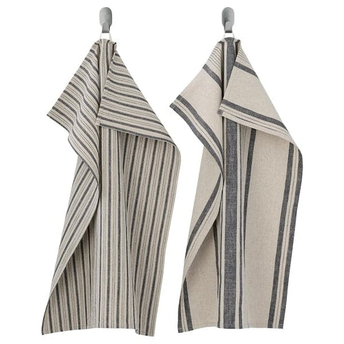 MARIATHERES - Tea towel, stripe/grey beige, 50x70 cm