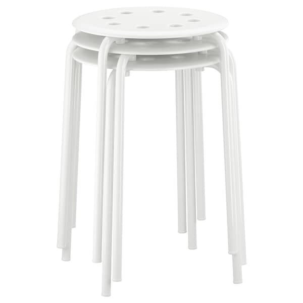 Ikea MARIUS - Stool, white, 45 cm