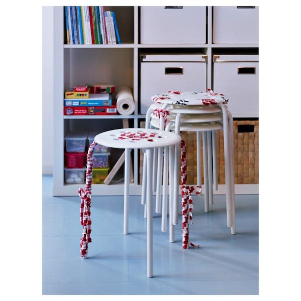 Ikea MARIUS - Stool, white, 45 cm