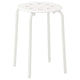 MARIUS stool, white, 45 cm