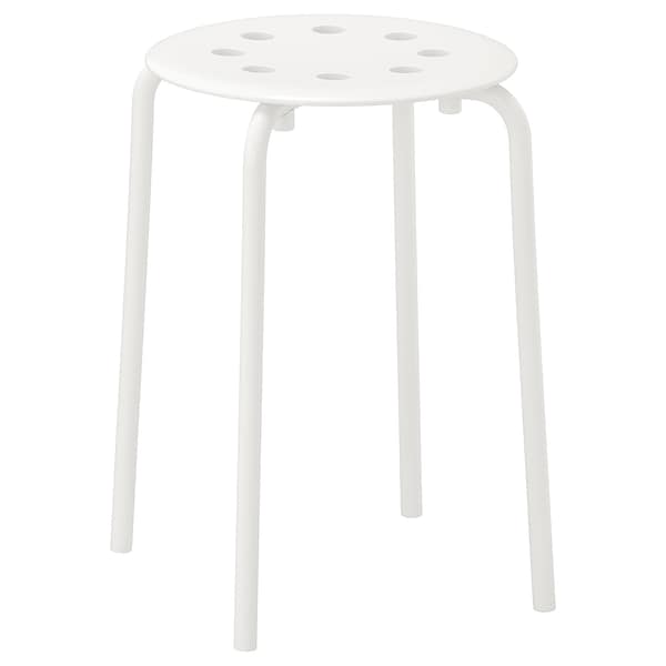 MARIUS - Stool, white, 45 cm