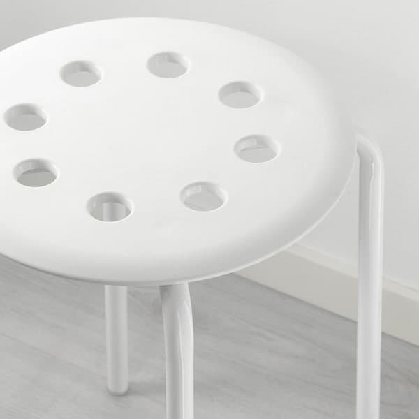 Ikea MARIUS - Stool, white, 45 cm