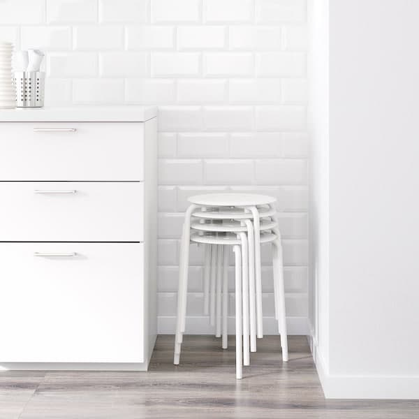 Ikea MARIUS - Stool, white, 45 cm