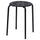 MARIUS - MARIUS Stool, black, 45 cm