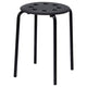 MARIUS stool, black, 45 cm