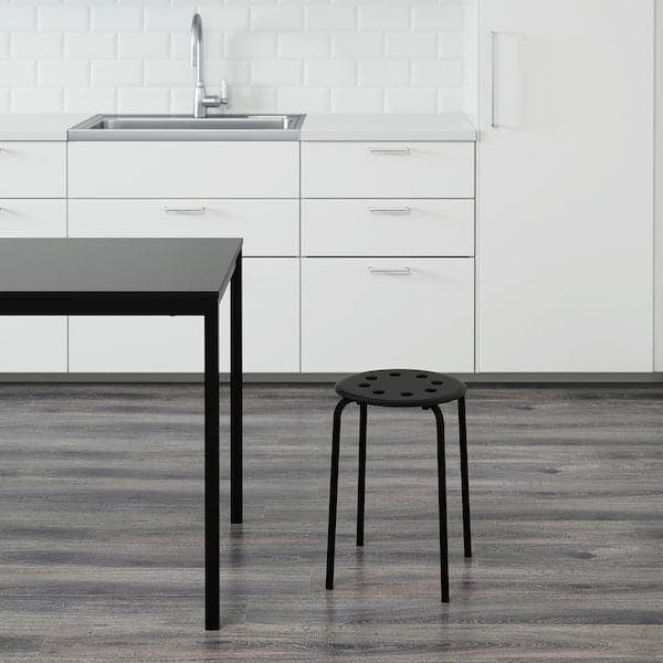 MARIUS - Stool, black, 45 cm - Premium Chairs from Ikea - Just €10.99! Shop now at Maltashopper.com