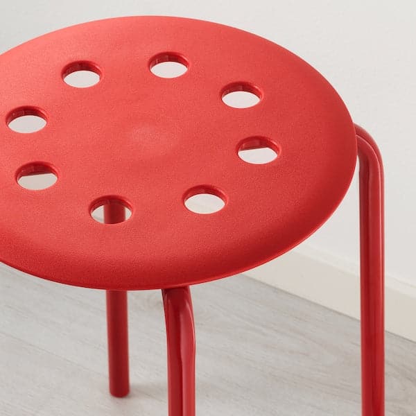 Ikea MARIUS - Stool, red, 45 cm ,