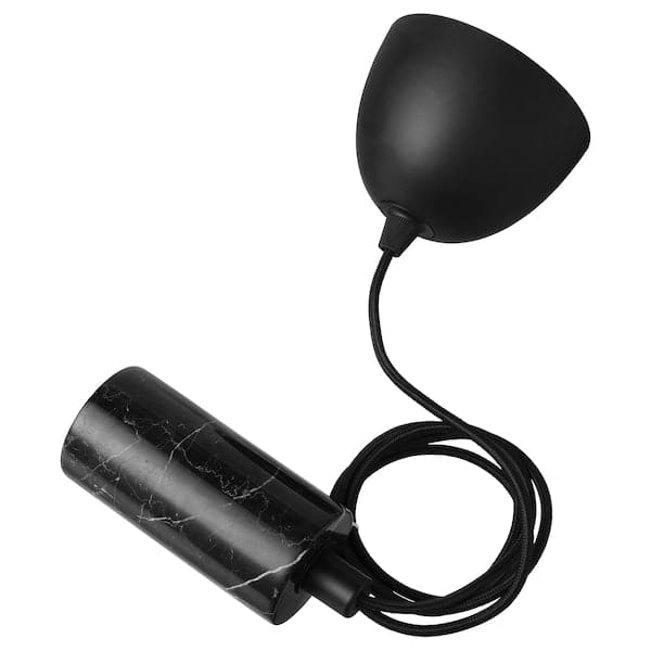 MARKFROST - Cord set, marble black, 1.8 m