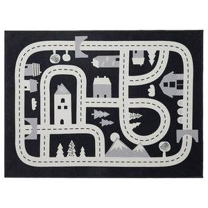 Ikea MARKKRYPARE - Rug, dark grey, 74x100 cm