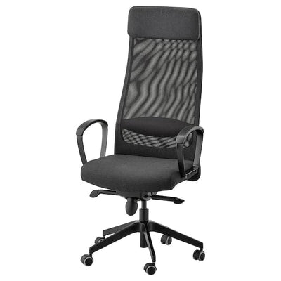 LÄKTARE conference chair, medium gray/black - IKEA