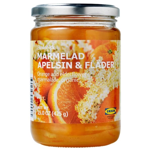 MARMELAD APELSIN & FLÄDER - Orange- and elderflower marmalade, organic, 425 g - best price from Maltashopper.com 30295920