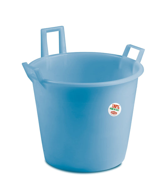 3-HANDLED POLYETHYLENE TUB DIA 50 LIGHT BLUE