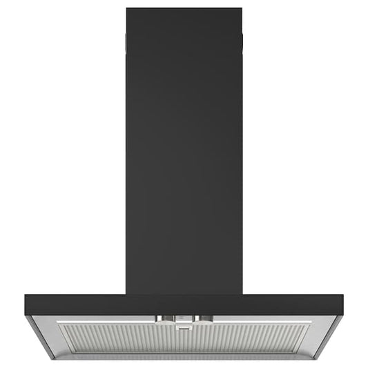 MATÄLSKARE Hood to be fixed to the wall - black 60 cm , 60 cm - best price from Maltashopper.com 10388977