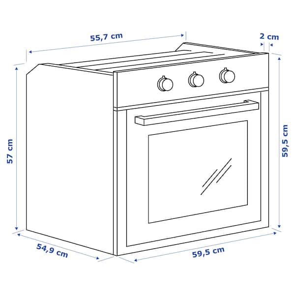 Ikea MATÄLSKARE Pyrolytic furnace - stainless steel color ,