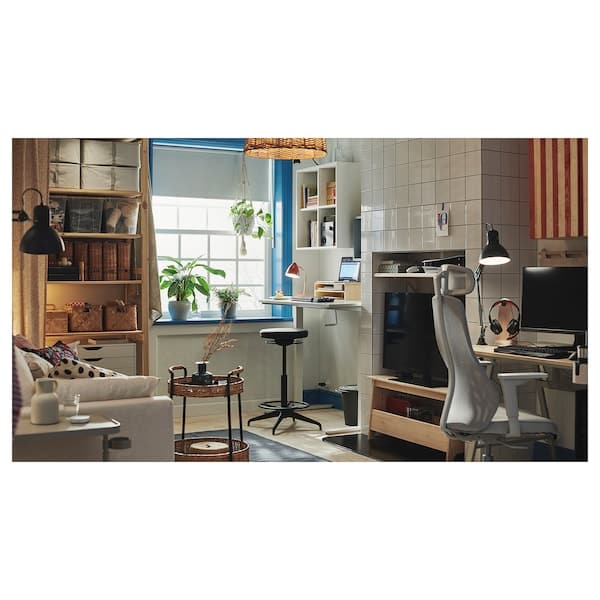 Ikea MATCHSPEL - Gaming chair, Bomstad light grey ,