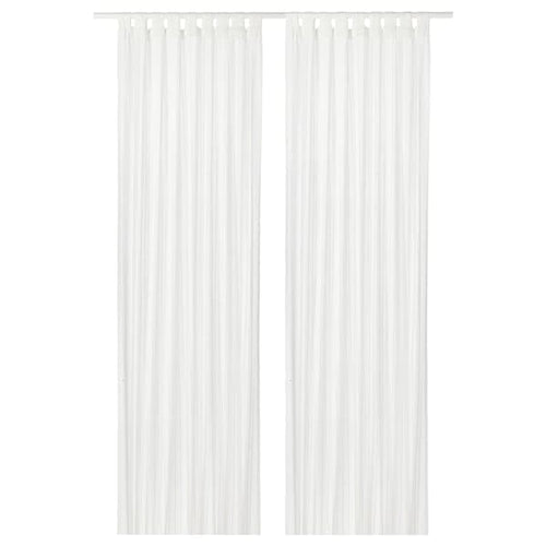 MATILDA Thin curtains, 1 pair - white 140x300 cm , 140x300 cm