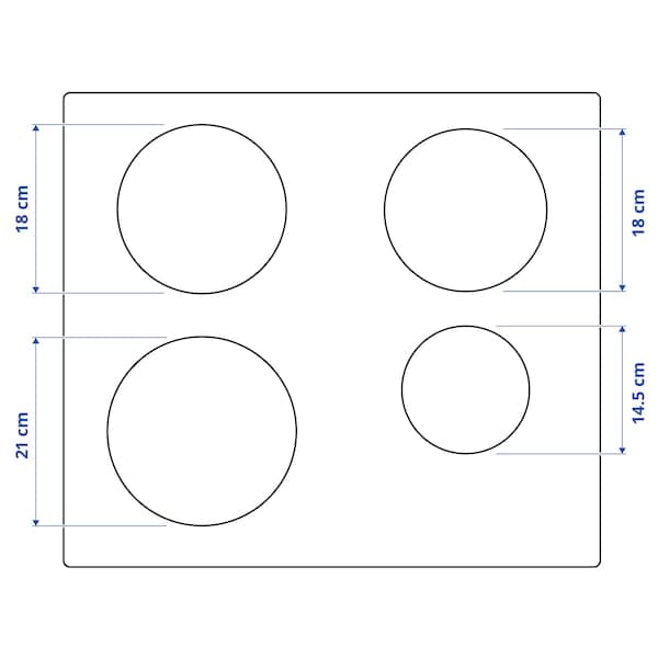 Ikea MATMÄSSIG Induction Hob - 300 Black 59 cm