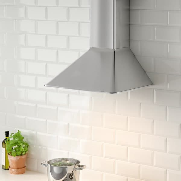 Ikea MATTRADITION Hood to be fixed to the wall - stainless steel , 60 cm