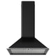 MATTRADITION wall mounted extractor hood, black, 60 cm