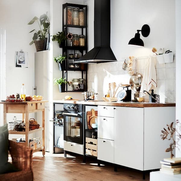 Ikea MATTRADITION Hood to be fixed to the wall - black 60 cm , 60 cm