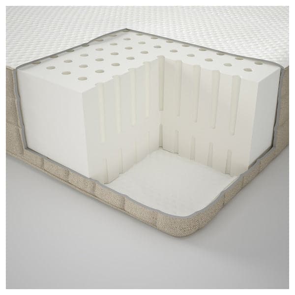 MAUSUND Natural latex mattress - natural semi-rigid 140x200 cm , 140x200 cm - best price from Maltashopper.com 30372720