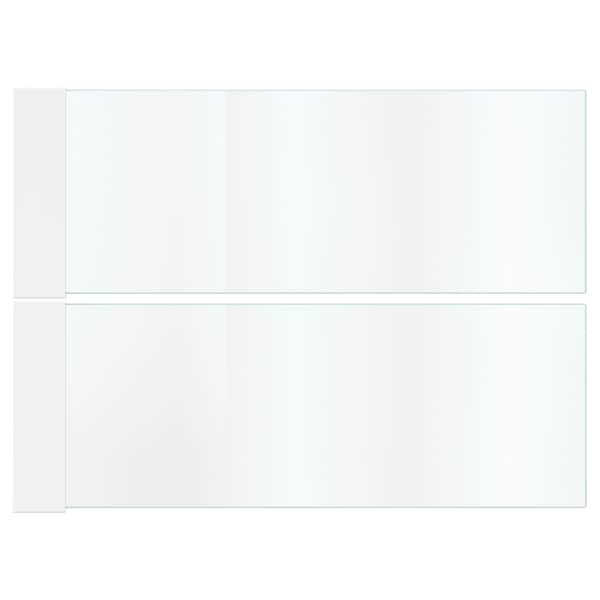 Ikea MAXIMERA - Add-on side for drawer, high, glass, 37 cm