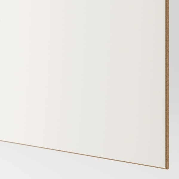 MEHAMN - Pair of sliding doors, double sided/white stained oak effect white, 200x201 cm - best price from Maltashopper.com 59439777