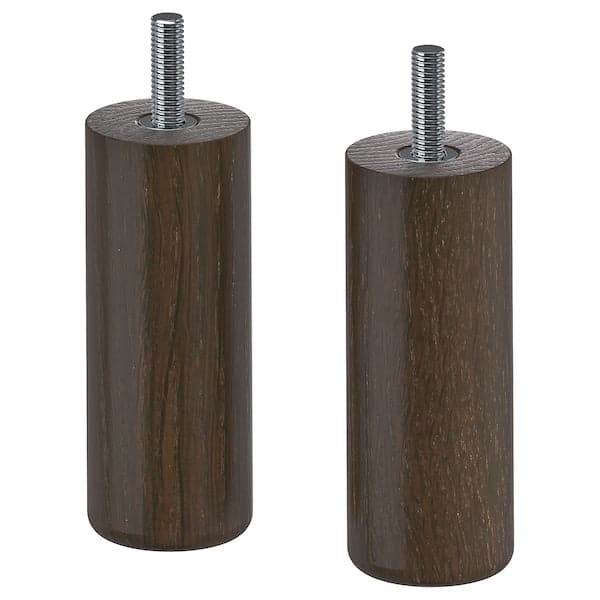 Ikea MEJARP - Leg, dark brown, 10 cm