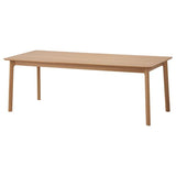 MELLANSEL extendable table, oak veneer, 220x95x75 cm