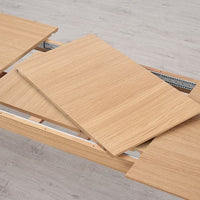 MELLANSEL - Extending table, oak veneer, , 220/320x95 cm - best price from Maltashopper.com 59392303