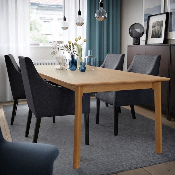 Ikea MELLANSEL - Extending table, oak veneer, , 220/320x95 cm